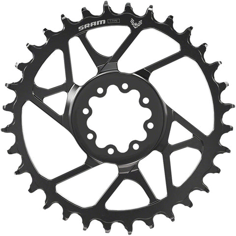 SRAM S1000 Eagle T-Type Direct Mount Chainring - 32t 12-Speed 8-Bolt Direct Mount 3mm Offset Steel Black