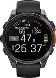 Garmin fenix 8 Smartwatch - 47mm AMOLED Slate Gray with Black Silicone Band