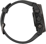 Garmin fenix 8 Smartwatch - 43mm AMOLED Sapphire Carbon Gray DLC Titanium with Black/Pebble Gray Silicone