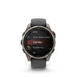 Garmin fēnix 8 Pro – 47 mm, AMOLED, Sapphire, Titanium with Graphite/Black Silicone Band