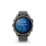 Garmin fēnix 8 Pro – 47 mm, AMOLED, Sapphire, Titanium with Graphite/Black Silicone Band