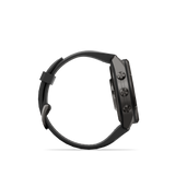 Garmin fenix 9 Pro – 43 mm Carbon Gray DLC Titanium with Black/Pebble Gray Silicone Band