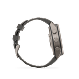 Garmin fenix 9 Pro – Solar, 47 mm Titanium with Pebble Gray/Silver Gray Silicone Band