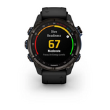 Garmin Descent Mk3i 43 mm  Carbon Gray DLC Titanium with Black Silicone Band