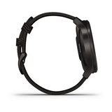 Garmin vivomove Style, Graphite Aluminum Case with Black Pepper Woven Nylon Band