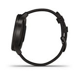 Garmin vivomove Style, Graphite Aluminum Case with Black Pepper Woven Nylon Band