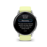 Garmin Venu 4 – 45 mm Silver with Citron Silicone band