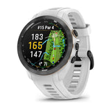 Garmin Approach S70, 42 mm, Black/Peach Ceramic Bezel with White Silicone Band
