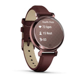 Garmin Lily 2 Classic, Dark Bronze with Mulberry Leather Band