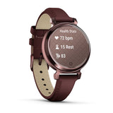 Garmin Lily 2 Classic, Dark Bronze with Mulberry Leather Band