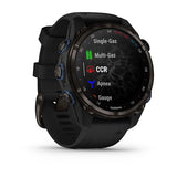 Garmin Descent Mk3i, 43 mm, Carbon Gray DLC Titanium with Black Silicone Band