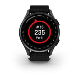Garmin Approach S50, Slate Aluminum Bezel with Black Nylon Band