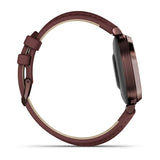 Garmin Lily 2 Classic, Dark Bronze with Mulberry Leather Band