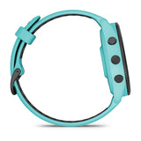 Garmin Forerunner 265, Black Bezel with Aqua Case and Aqua/Black Silicone Band