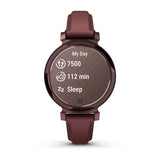 Garmin Lily 2 Classic, Dark Bronze with Mulberry Leather Band