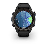 Garmin Descent Mk3i, 43 mm, Carbon Gray DLC Titanium with Black Silicone Band