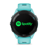Garmin Forerunner 265, Black Bezel with Aqua Case and Aqua/Black Silicone Band