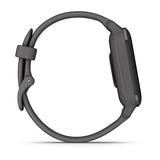 Garmin Venu Sq 2, Slate Aluminum Bezel with Shadow Gray Case and Silicone Band