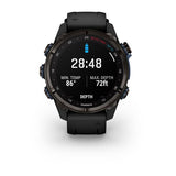 Garmin Descent Mk3i, 43 mm, Carbon Gray DLC Titanium with Black Silicone Band