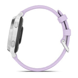 Garmin Lily 2 Active, Silver with Purple Jasmine Silicone Band