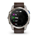 Garmin D2 Mach 1, Aviator Smartwatch with Oxford Brown Leather Band