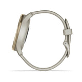 Garmin vívomove Trend, Cream Gold Stainless Steel Bezel with French Gray Case and Silicone Band