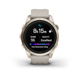 Garmin epix Pro (Gen 2), Sapphire Edition  42 mm, Soft Gold with Light Sand Band