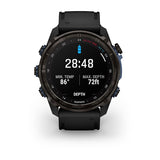 Garmin Descent Mk3i, 51 mm, Carbon Gray DLC Titanium with Black Silicone Band