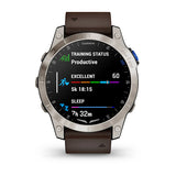 Garmin D2 Mach 1, Aviator Smartwatch with Oxford Brown Leather Band