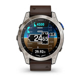 Garmin D2 Mach 1, Aviator Smartwatch with Oxford Brown Leather Band