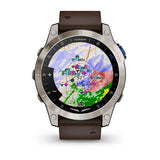 Garmin D2 Mach 1, Aviator Smartwatch with Oxford Brown Leather Band