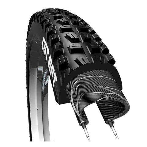 CST, BFT C1752, Tire, 27.5''x2.40, Folding, Tubeless Ready, Single, EPS, 60TPI, Black