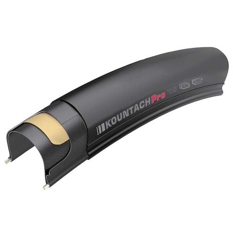 Kenda, Kountach, Tire, 700x25C, Folding, Clincher, R2C, Iron Cloak Belt, 120TPI, Black