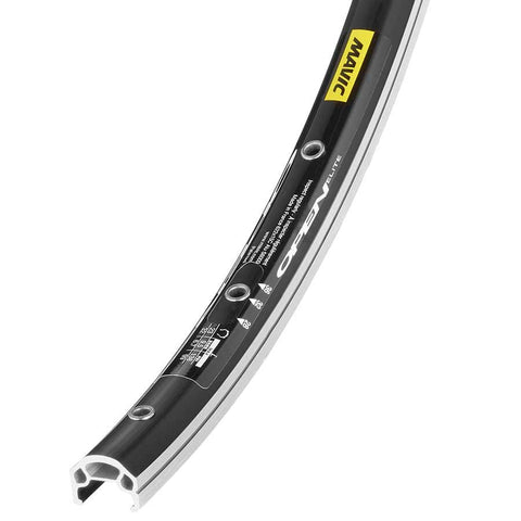 Mavic, Open Elite, Rim, 700c, ISO 622, 32H, Double wall, Pinned, Presta, Black
