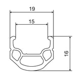 Mavic, Open Elite, Rim, 700c, ISO 622, 32H, Double wall, Pinned, Presta, Black