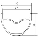 Mavic, EN 627, Rim, 27.5'', ISO 584, 32H, Double wall, Presta, Black