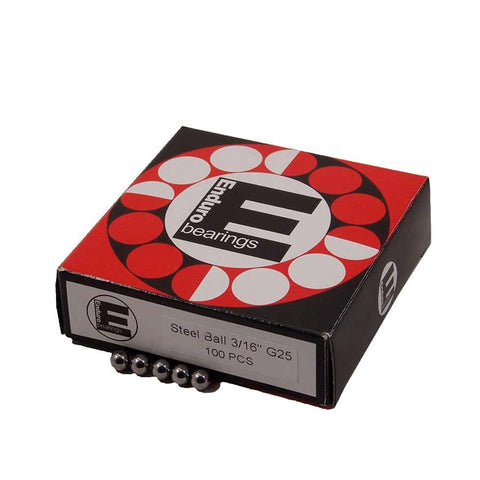 Enduro, Grade 25 loose ball bearings, Box Of 100, 3/16''