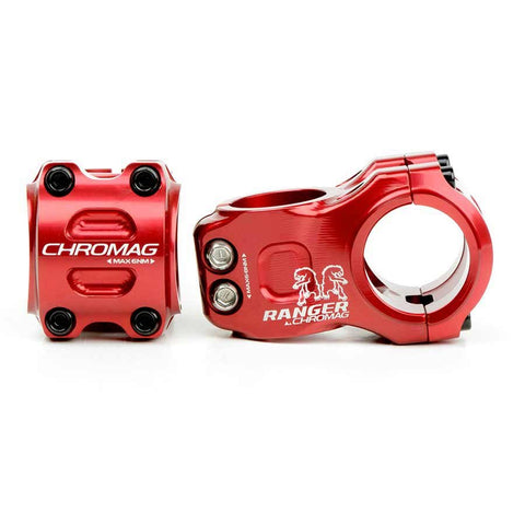 Chromag, Ranger V2, Stem, 1-1/8'', L: 31mm, 0°, Dia: 31.8mm, Red