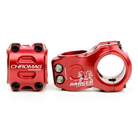Chromag, Ranger V2, Stem, 1-1/8'', L: 40mm, 0°, Dia: 31.8mm, Red