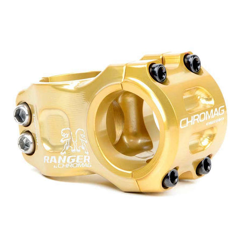 Chromag, Ranger V2, Stem, 1-1/8'', L: 50mm, 0°, Dia: 31.8mm, Gold