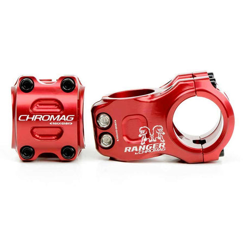 Chromag, Ranger V2, Stem, 1-1/8'', L: 50mm, 0°, Dia: 31.8mm, Red