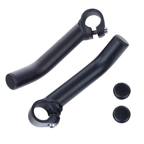 EVO, Alloy Bar Ends, Black, Pair