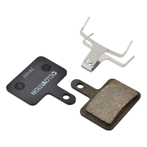 Ciclovation, Advanced Disc, Disc brake pad, Organic, Steel backplate, Box of 15, Shimano B-Type (ex: Deore M525 M446)