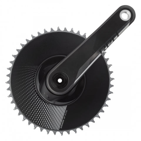 SRAM, Red 1 AXS, Crankset, Speed: 12, Spindle: 28.99mm, BCD: Direct Mount, 50, DUB, 165mm, Black, Road