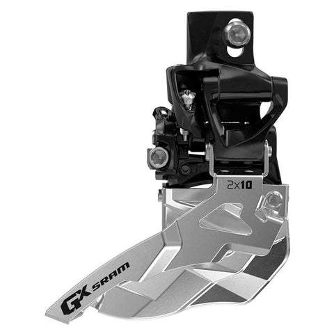 SRAM, GX 2x10, Front derailleur, 2X10sp, Top Swing, Dual Pull, Direct Clamp,