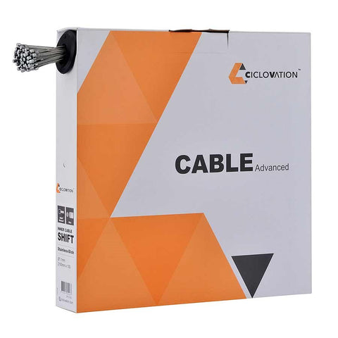 Ciclovation, Slick Shift, Shift cable, 1.1mm, Stainless Steel, Slick, 2100mm, Shimano, Box of 100