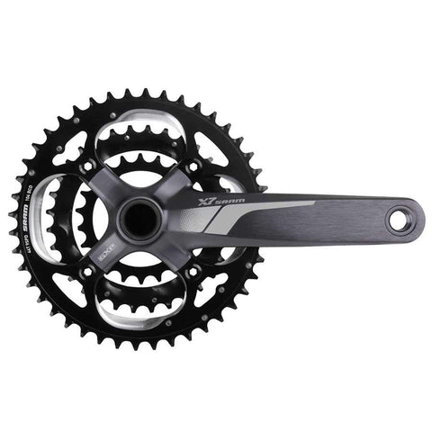 SRAM, X7 GXP 9sp 170mm 44-32-22 Gray BB Not Included