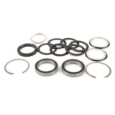 Enduro, Standard, Steel bearing kit, BB30, With seals and washers