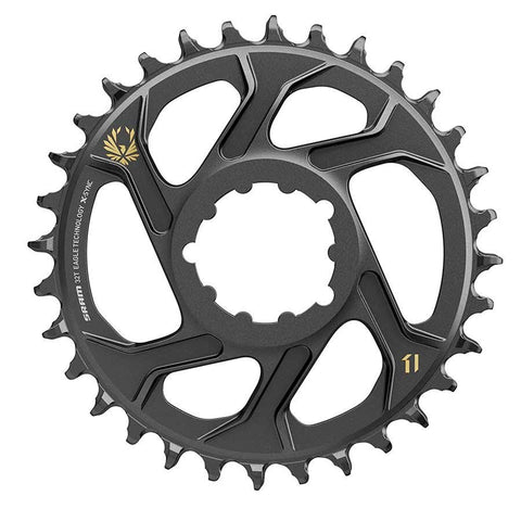SRAM, X-SYNC 2 SL 3mm, Chainring, Teeth: 38, Speed: 11/12, BCD: Direct Mount, Single, Aluminum, Gold