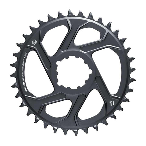 SRAM, Eagle, Chainring, Teeth: 34, Speed: 11/12, BCD: Direct Mount, Aluminum, Lunar/Polar Grey, 6mm